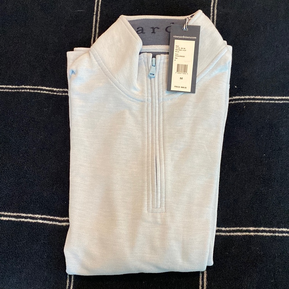 Blue Vineyard Vines Quarter-Zip Sweater